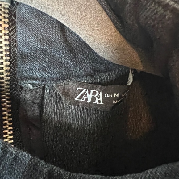 Zara Long Dark Wash Jean Dress - Picture 3 of 5
